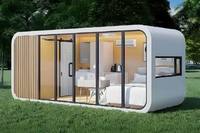 Nouvelle conception de capsule spatiale mobile à 2 étages, capsule spatiale mobile personnalisée pour les sites touristiques, résistante au vent et à installation rapide