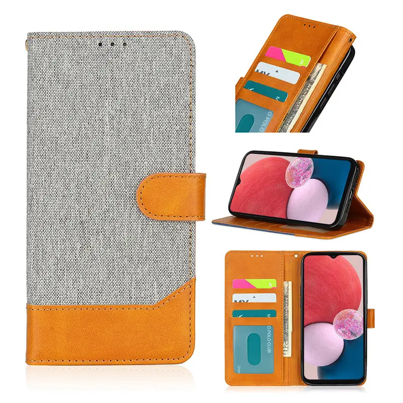 Classic Flip Leather Phone Case For Samsung Galaxy M02 M21 M30s M32 M42 M52 M62 M12 F52 Quantum 2 M53 With Magnetic Card Holder