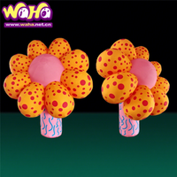 Décoration gonflable personnalisée en forme de fleur mignonne et dodue pour l'aménagement de vitrine de centre commercial |   Fabricant professionnel d'articles gonflables