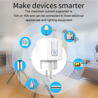 Prise intelligente WiFi EWeLink EU 16A avec moniteur d'énergie, télécommande RF, Alexa, Google, minuterie
