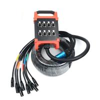 Cable Multicabo de 4/6 Canales Cat5e con Blindaje Combinado RJ45 para Red, Audio, DMX, Micrófono, LAN, 10M 100m, Certificado CE
