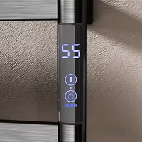 Calentador de toallas de baño montado en la pared enchufable de nuevo estilo multifunción, calentador de toallas eléctrico de secado de acero inoxidable, baño incorporado