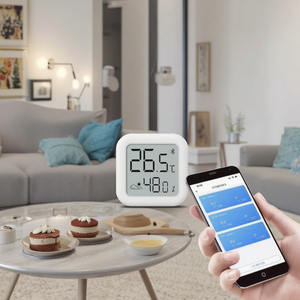 Độ chính xác cao Mini không dây Bluetooth nhiệt kế trong nhà và độ ẩm mét <span class=keywords><strong>LCD</strong></span> HD hiển thị nhỏ thiết bị nhựa để sử dụng nhà - Product Image 3