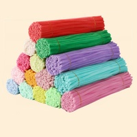 En gros, Tiges en coton écologiques, velours, pelucheuses et moelleuses, bandes métalliques, pour enfants unisexe, pour loisirs créatifs éducatifs DIY et travaux manuels en tuyaux