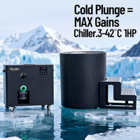 Baignoire autoportante en acier inoxydable, baignoire à glace, baignoire de plongeon froid pour la maison, l'hôtel, la salle de sport