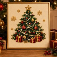 Peinture Diamant 5D DIY – Nouveauté Tendance : Design Perlé Fait Main avec Cadre en Bois Massif – Style Américain pour Halloween et Noël