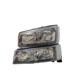 Fari LED Cromati per Chevy Silverado Avalanche 2003-2006, Luci Anteriori per Auto, Lampade per Paraurti 12V Bianche in ABS <span class=keywords><strong>Volta</strong></span> Nuove - Product Image 1