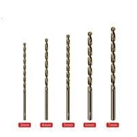Foret hélicoïdal en acier rapide au cobalt M35 de 0,4/1/2/3 mm pour machine CNC, 1-20 mm, haute concentricité, alliage/acier/outil de perçage