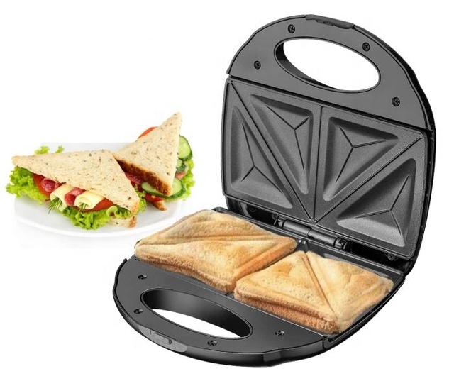 CB CE LFGB ROHS Cert Passed Electric Panini Press Toaster Grill Sandwich Maker with Optional Fixed Plate