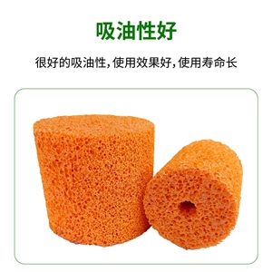 Custom Made Orange PU <b>Sponge</b> Cylinder Wear Resistance Cleaning And <b>Bath</b> <b>Sponges</b> - Product Image 3