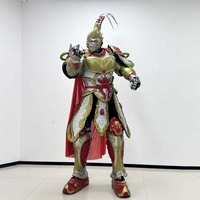 Antike Chinesische Mythologie Affen-Rüstung EVA-Kostüm mit Oberteil & Umhang für TV-Cosplay Bühnenauftritte Faschingskostüm