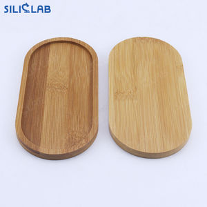 Plato de comedor, bandeja de bambú, bandeja de servicio de forma ovalada para café, té, fruta, comida, postre, bandeja de almacenamiento de Bambú - Product Image 2