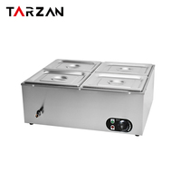 Bain-marie électrique professionnel en acier inoxydable de qualité alimentaire pour soupes et aliments, ensemble de chauffe-plats pour restaurant
