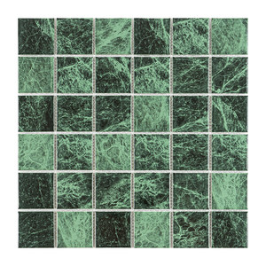 Dark Green Marble Mosaic Parquet <strong>Tiles</strong> Modern Hotel Interior Wall <strong>Large</strong> Floral <strong>Kitchens</strong> Bathrooms Backsplashes Courtyard - Product Image 6