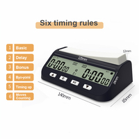 Horloge d'échecs numérique Jeu d'échecs professionnel Minuterie de jeu de société multifonctionnelle Horloge d'échecs à chiffres
