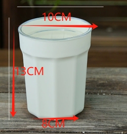 10#[ivory white + transparent inner basin]