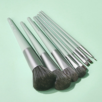 Kartlan Haute Qualité Lumière Luxe 8pcs Tout en Un Outils de Maquillage Fond de Teint Correcteur Yeux Lèvres Pinceau Cosmétiques Ensemble de Pinceaux de Maquillage