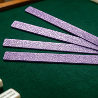 Offre Spéciale – Règle de Mahjong de Luxe en Acrylique, Lot de 4, avec Paillettes, pour Empilage de Cartes