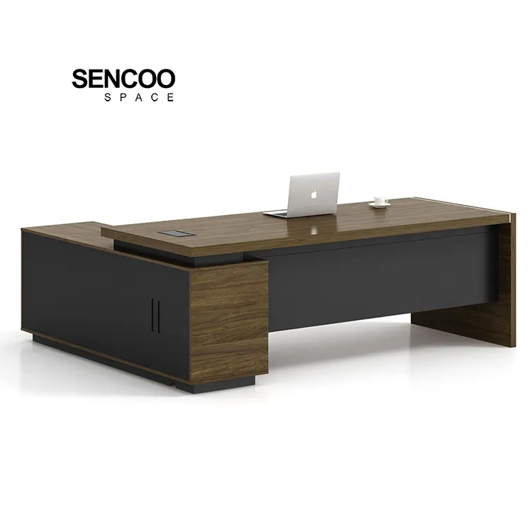 ODM/OEMデザイン木製オフィスクラシックエグゼクティブとボステーブル高級ハイエンドボスオフィステーブル