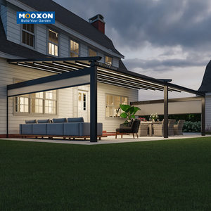 Mooxon tự động không thấm nước PVC Điều khiển từ xa spacescanopies dù để che nắng có thể thu vào mái hiên ngoài trời - Product Image 2