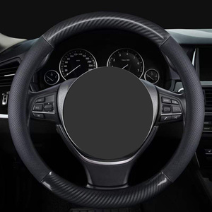 Cubierta de <span class=keywords><strong>volante</strong></span> de cuero de fibra de carbono JQ323 diámetro exterior 37-38cm adecuado para <span class=keywords><strong>Ssangyong</strong></span> <span class=keywords><strong>Actyon</strong></span> Kyron Rexton - Product Image 5