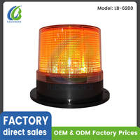 Vente en gros directe d'usine, balise lumineuse solaire magnétique LB-6280, étanche IP65, 12 LED pour la sécurité routière