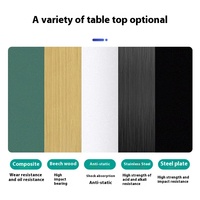 Table de travail de banc d'opération de table de travail antistatique de plaque d'acier résistante pour des armoires à outils d'entretien d'atelier
