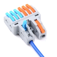 JINH kompakt aksesuarı Plug-in bağlantı 6Pin Splice tel Terminal bloğu evrensel hızlı kablo konnektörleri elektrik konnektörü