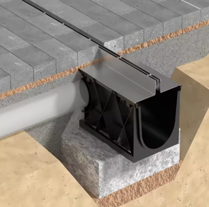 Drains linéaires durables en acier inoxydable, système de drainage intégré de qualité commerciale - Product Image 5