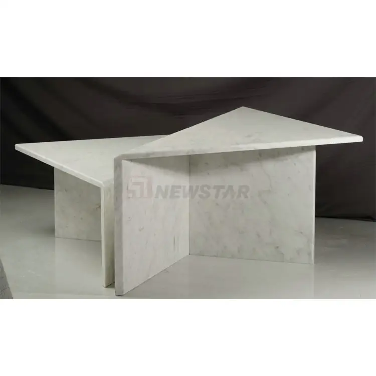 Minimalist डिजाइन इतालवी bianco carrara संगमरमर तालिका उच्च कम ऊंचाई आधुनिक सफेद संगमरमर कॉफी टेबल