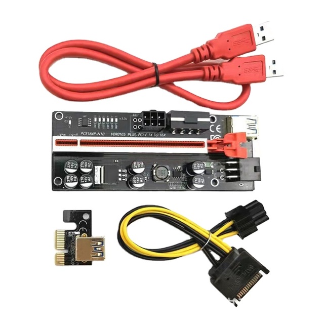 VER010s Plus PCI-E Riser Card 60CM USB 3.0 Cable PCI Express 1X to 16X Extender PCIe Adapter for GPU Graphics Card