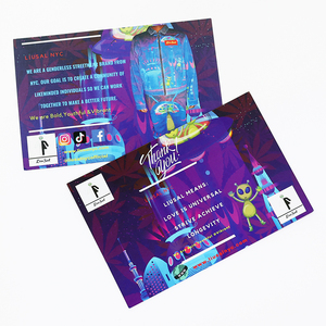 Échantillon <span class=keywords><strong>gratuit</strong></span> de haute qualité, cartes de visite de luxe imprimées en couleur, papier recyclable, carte de visite, carte de remerciement avec logo - Product Image 1