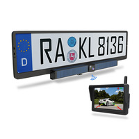 Caméra de recul sans fil solaire HD 720P pour voiture, caméra de recul solaire pour camion avec moniteur 5,0 pouces