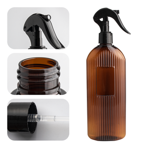Bouteilles en PET Contenants cosmétiques <span class=keywords><strong>Savon</strong></span> liquide Rechargeable Ambre Vert 300 ml Vente en gros Bouteille <span class=keywords><strong>de</strong></span> shampooing - Product Image 2