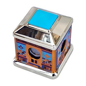 Coupe-cigares de luxe multifonctionnel quatre-en-un en acier inoxydable, forme carrée, pour bureau et maison, ciseaux à lame en V pour table - Product Image 5