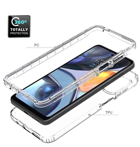 Étui de téléphone pour Motorola <span class=keywords><strong>Moto</strong></span> G22 <span class=keywords><strong>E32</strong></span> 4G personnalisé mode écologique Transparent Anti-chute antichoc TPU + PC étuis de téléphone - Product Image 3