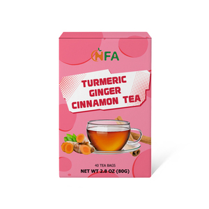 Thé au Curcuma, Gingembre et Cannelle Marque Blanche : Favorise la Digestion, Saveurs Terrestres et Chaleur Réconfortante pour Revitaliser et Inspirer - Product Image 1