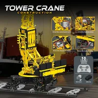 Nuevo Kit de Construcción de Grúa Torre RC con Control Remoto, Rompecabezas Modular de Ingeniería para Adultos, Regalo, 2524 Piezas, Juego de Bloques de Construcción