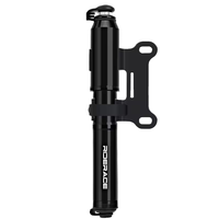 Pompe à vélo portable Riderace, mini pompe à air manuelle haute pression pour ballons, vélos de montagne, vélos de route, valve Schrader, alliage d'aluminium