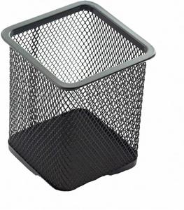Portalápices de malla metálica para oficina y escuela, soporte para bolígrafos, accesorios de escritorio, soportes para brochas de maquillaje, logotipo personalizado, soldadura - Product Image 2