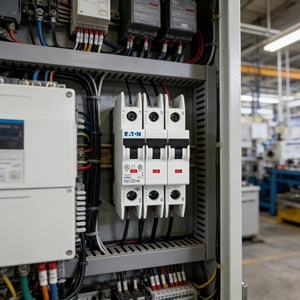 Автоматический выключатель Eaton FAZ серии FAZ-D4/3-NA, 2А, 240В переменного тока, 3-фазный, сертифицированный CE UL, промышленный, высоконадежный, миниатюрный - Product Image 1