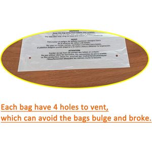 Clear Self Seal Plastic Bags 6x9 8x10 9x12 11x14 Inch With Warning <b>Label</b> For Storage And <b>Packaging</b> - Product Image 3