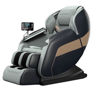 Poltrona Massaggiante Elettrica di Lusso Giapponese Coreana 4D Zero Gravity per Tutto il Corpo Shiatsu Reclinabile Spa in Pelle PU con Controllo Temporizzato SL - Product Image 1