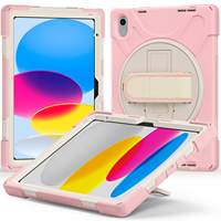Étui de tablette rose antichoc en silicone pour iPad 2022 10e génération 10,9 pouces 10 Gen Housse de protection pour fille