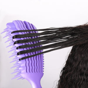 Cepillo de peluquero de salón con logotipo personalizado, cepillo para desenredar el pelo, ocho filas, masaje de pulpo, cepillo peine para desenredar el pelo para mujer - Product Image 2