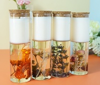 Private Label Handmade Gel Wax Ewige Blume Duft kerze Botanische Kerzen Kork deckel für Home Decor Hochzeits geschenke Feiertage