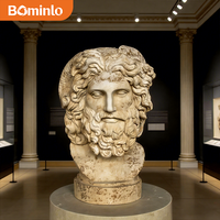 Sculptures en pierre de Zeus vieilles de plusieurs siècles, sculptées à la main, de luxe, grand format, pour décoration extérieure et intérieure.