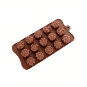 Ensemble de moules à glace en silicone Myrva, 3 pièces, pour des glaçons créatifs en forme de fleurs et de roses - Product Image 1