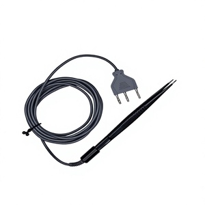Pince chirurgicale vétérinaire monopolaire à mâchoires dentelées de 25 cm x 1,5 mm avec câble de 3 mètres, réutilisable et autoclavable pour chiens - Product Image 1