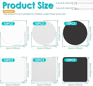Aimant de réfrigérateur en acrylique DIY réutilisable, facile à nettoyer, en matériau de qualité supérieure, pour la décoration de style de vie et promotionnelle, vente en gros fabricant - Product Image 2